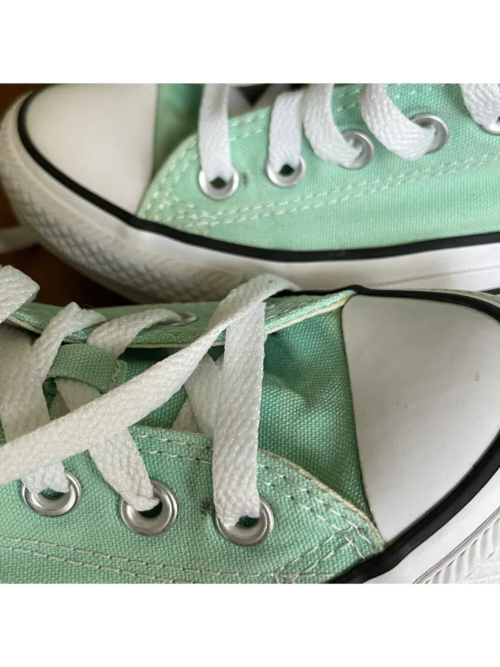 Converse Chuck Taylor All Star Low Top Sneakers Mint Green Womens 5 / Mens 7